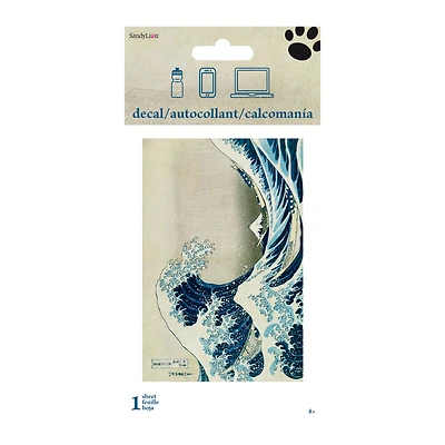 Great Wave Sticker Decal 4in x 8in