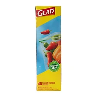 Glad® Gallon Storage Zipper Bags 40-Count