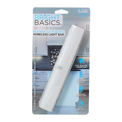 Wireless Motion-Sensor LED Light Bar, Battery Operated