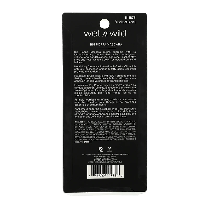Wet N Wild® Big Poppa Mascara - Black