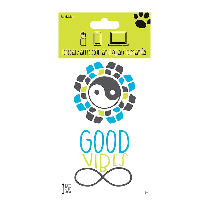'Good Vibes' Sticker Decal 4in x 8in