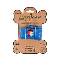 greenbone™ biobase™ pet waste bag dispenser & 12 bags