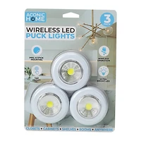 Wireless LED Puck Lights 3-Pack