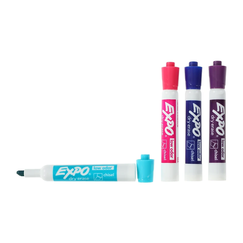Expo® Vibrant Dry Erase Markers 4-Pack