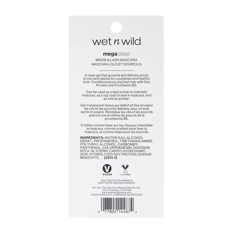 Wet N Wild® Mega Clear™ Brow & Lash Mascara