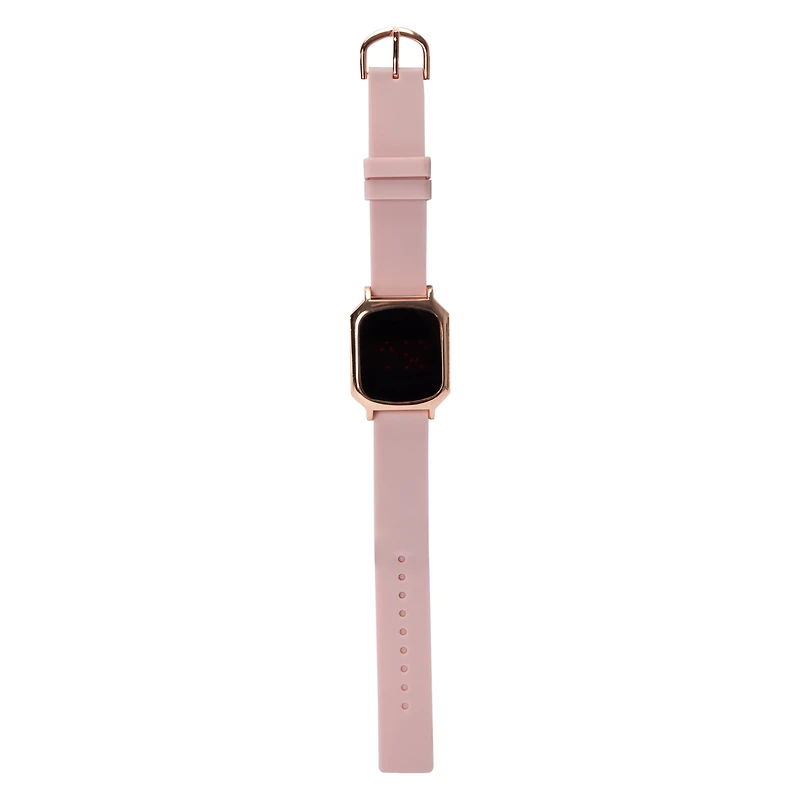 Sleek Rectangular LED Watch