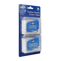 cotton swabs 50-count travel 2-pack