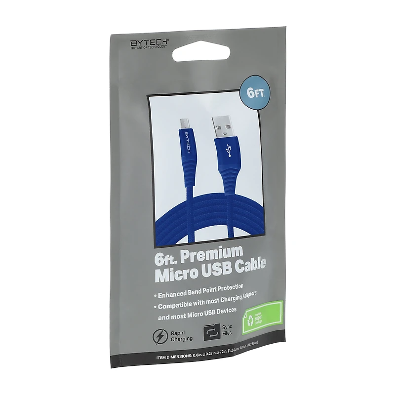 6ft Micro-USB Charging Cable