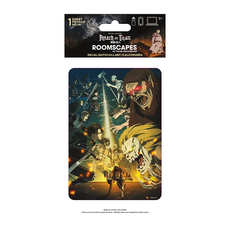 Attack On Titan™ Battle Sticker Decal 4in x 8in