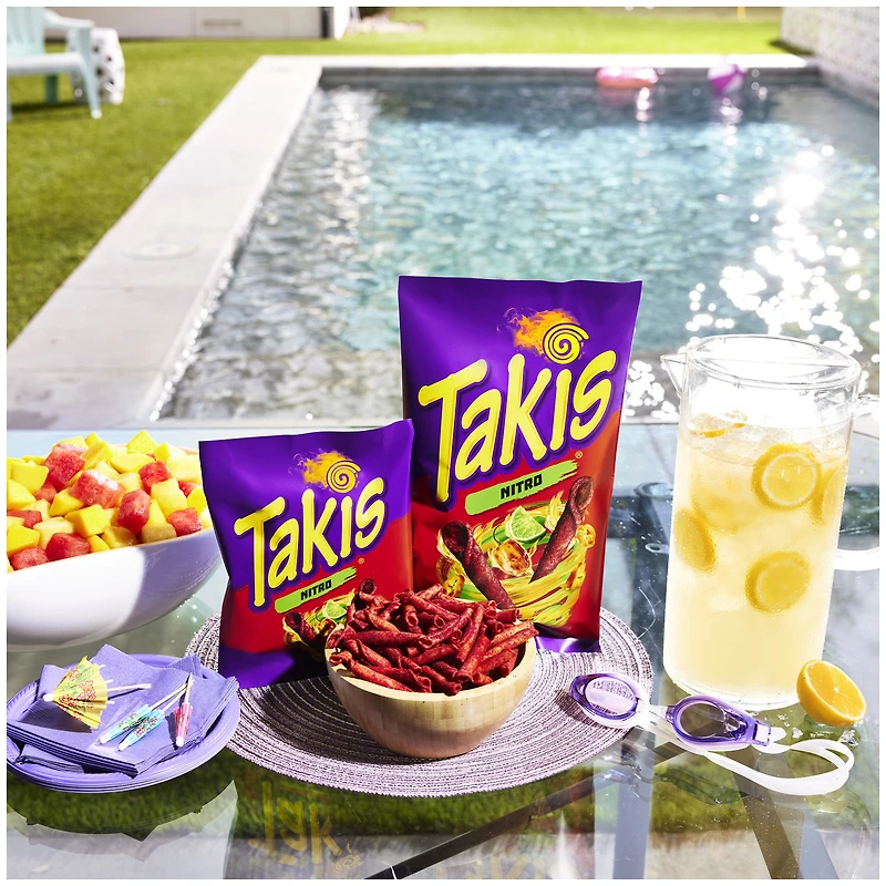 Takis Rolls intense Nacho, Nacho Cheese Flavored Rolled Tortilla Chips 9.9oz