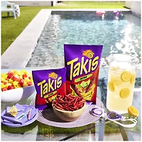 Takis Rolls intense Nacho, Nacho Cheese Flavored Rolled Tortilla Chips 9.9oz