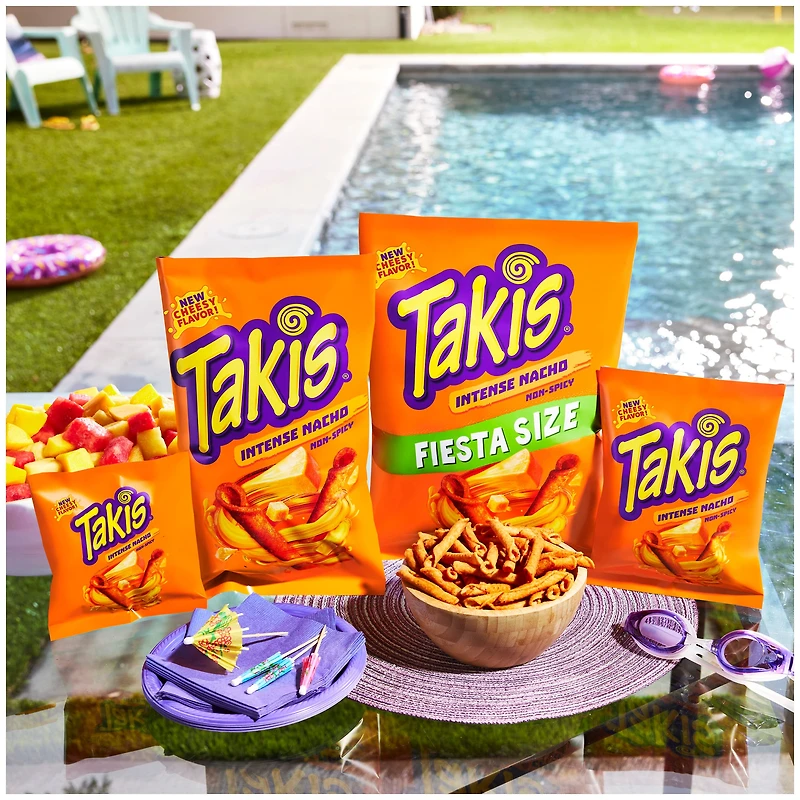 Takis Rolls intense Nacho, Nacho Cheese Flavored Rolled Tortilla Chips 9.9oz