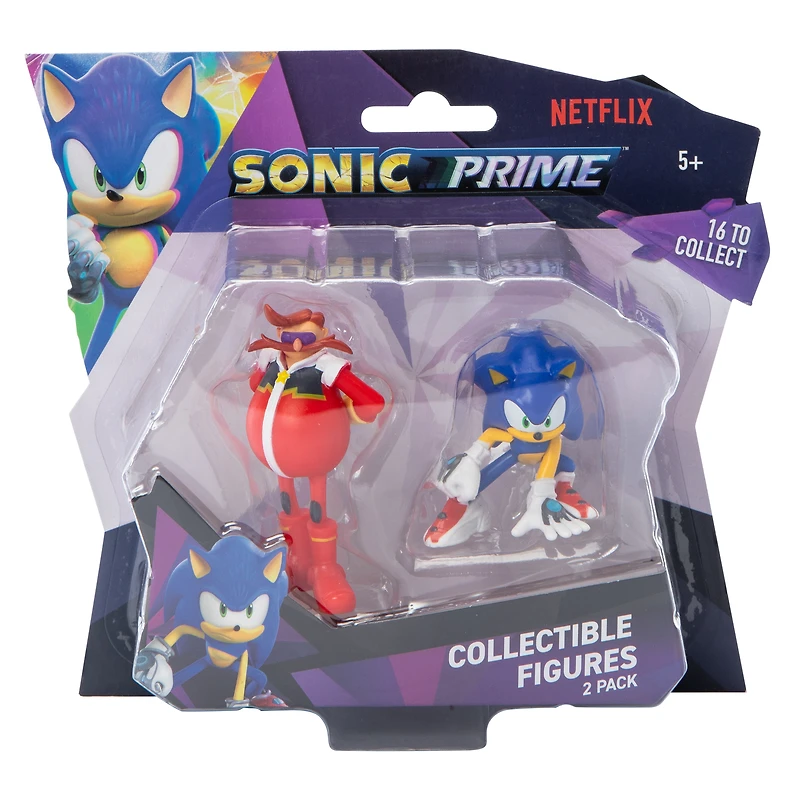 Sonic Prime™ Collectible Figures 2-Pack (Styles May Vary)