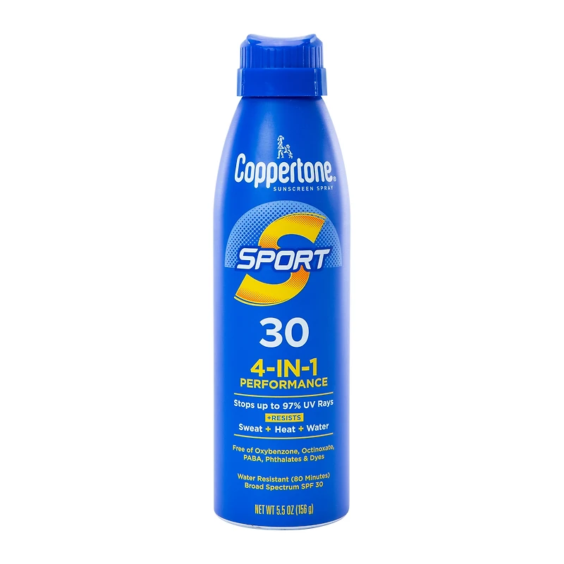Coppertone® Sport 4-in-1 Performance Spf 30 Sunscreen Spray 5.5oz