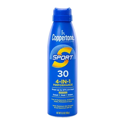 Coppertone® Sport 4-in-1 Performance Spf 30 Sunscreen Spray 5.5oz