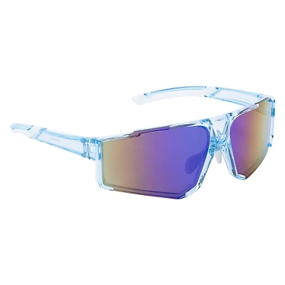 Mens Rimless Sport Wrap Sunglasses