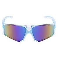 Mens Rimless Sport Wrap Sunglasses