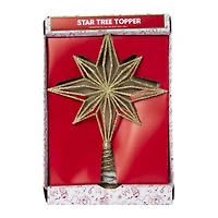 Glitter Star Tree Topper 9.25in