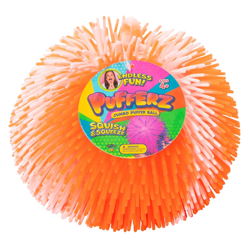 Pufferz Jumbo Puffer Ball - Orange & White