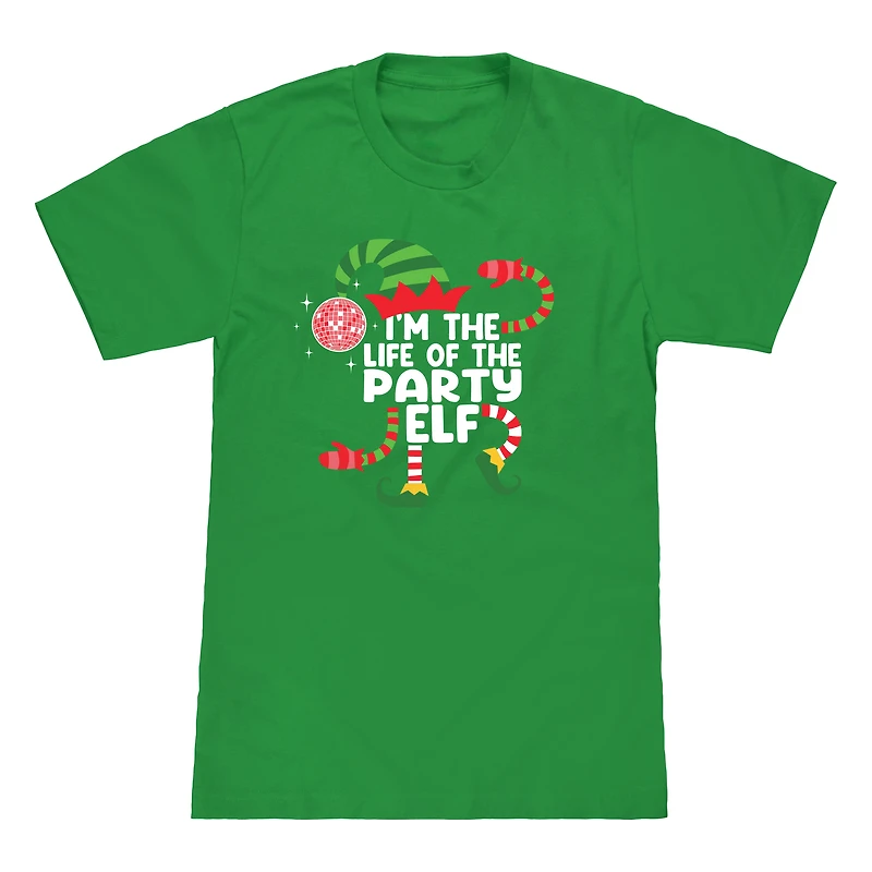 Kid's Party Elf Family Christmas Graphic Tee