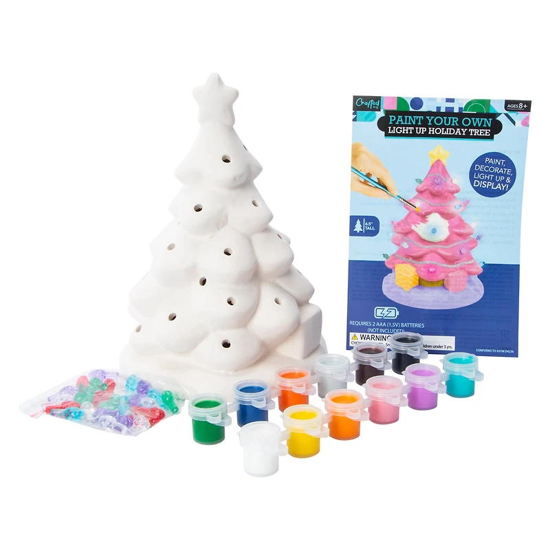 Paint Your Own Light Up Holiday Tree