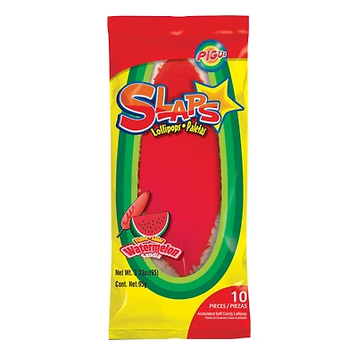 Pigui® Slaps Lollipops 10-Count - Watermelon