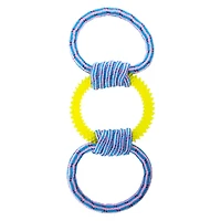 3-Ring Rope Tug Dog Toy