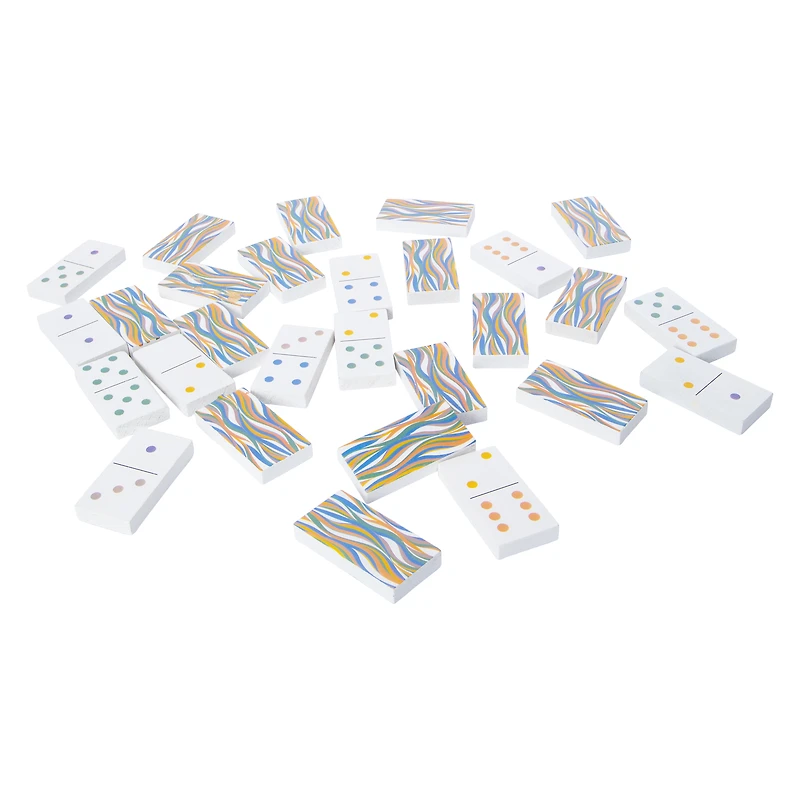 Wooden Dominoes Modern Classic Game