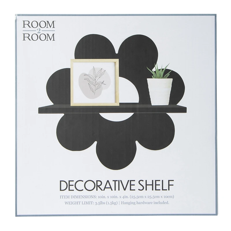 Daisy Decorative Wall Shelf 10in
