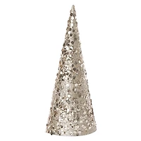 Sequin Cone Christmas Tree 11in