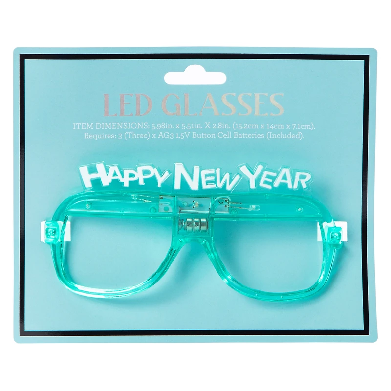 Happy New Year' LED Glasses