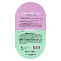 Vitamasques 2-in-1 Rose Petal Mud & Green Tea Mud Mask Duo