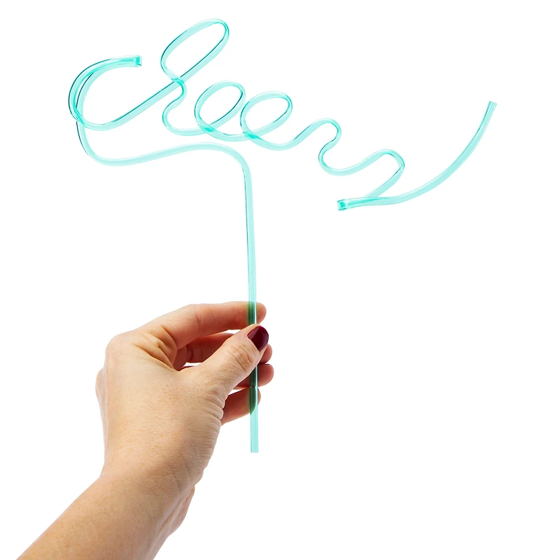 Fun Shaped Reusable Party Straws 2-Count
