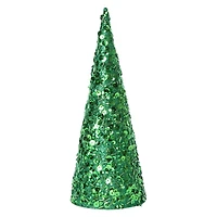 Sequin Cone Christmas Tree 9in