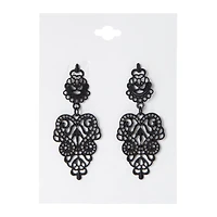 Gothic Filigree Dangle Earrings