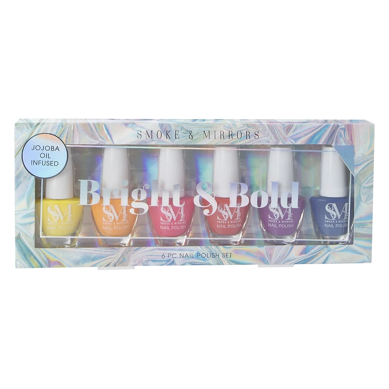 Smoke & Mirrors Bright & Bold Nail Polish 6-Piece Set