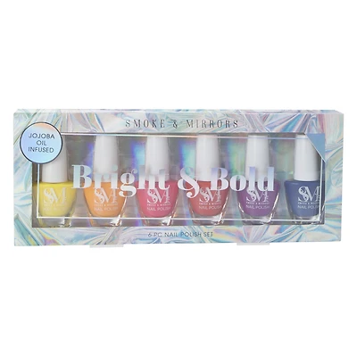 Smoke & Mirrors Bright & Bold Nail Polish 6-Piece Set