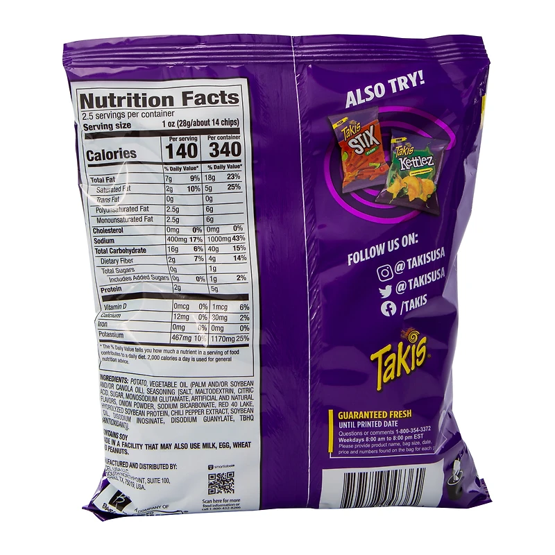 Takis® Kettlez® Fuego Kettle-Cooked Potato Chips 2.5oz