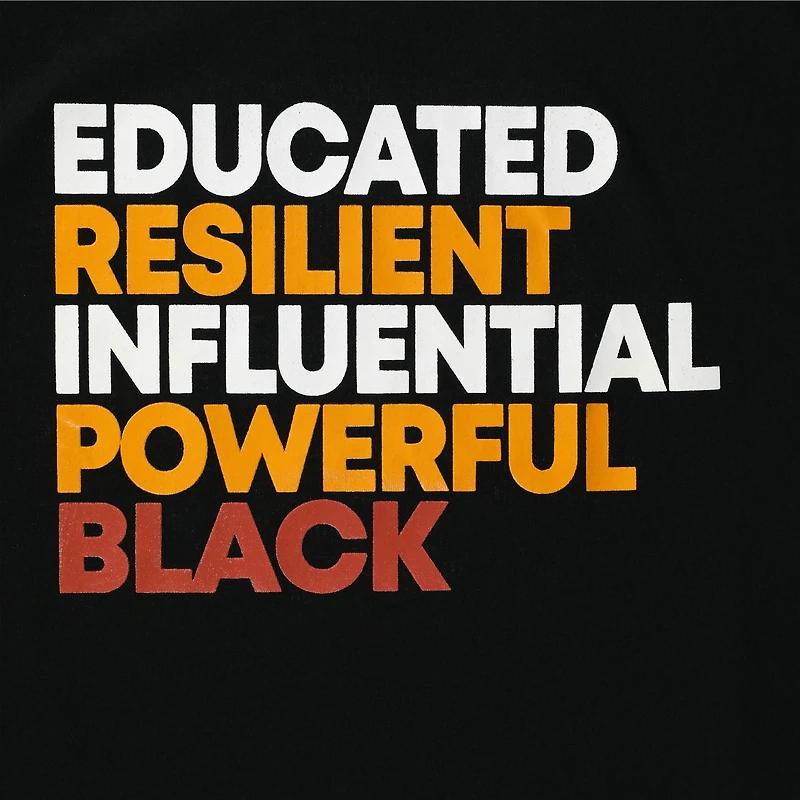 'Educated Resilient Influential Powerful Black' Graphic Tee