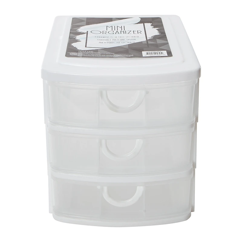 Stackable 3-Drawer Mini Organizer 7.5in X 6.25in