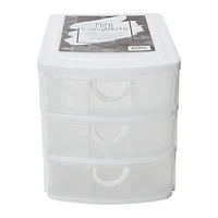 Stackable 3-Drawer Mini Organizer 7.5in X 6.25in