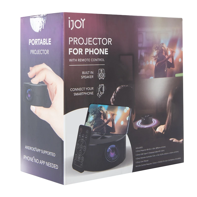 iJoy Projector For Phone With Remote Control