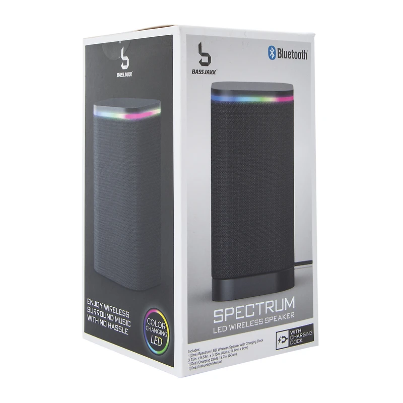Spectrum LED Wireless Bluetooth® Speaker With Charging Dock