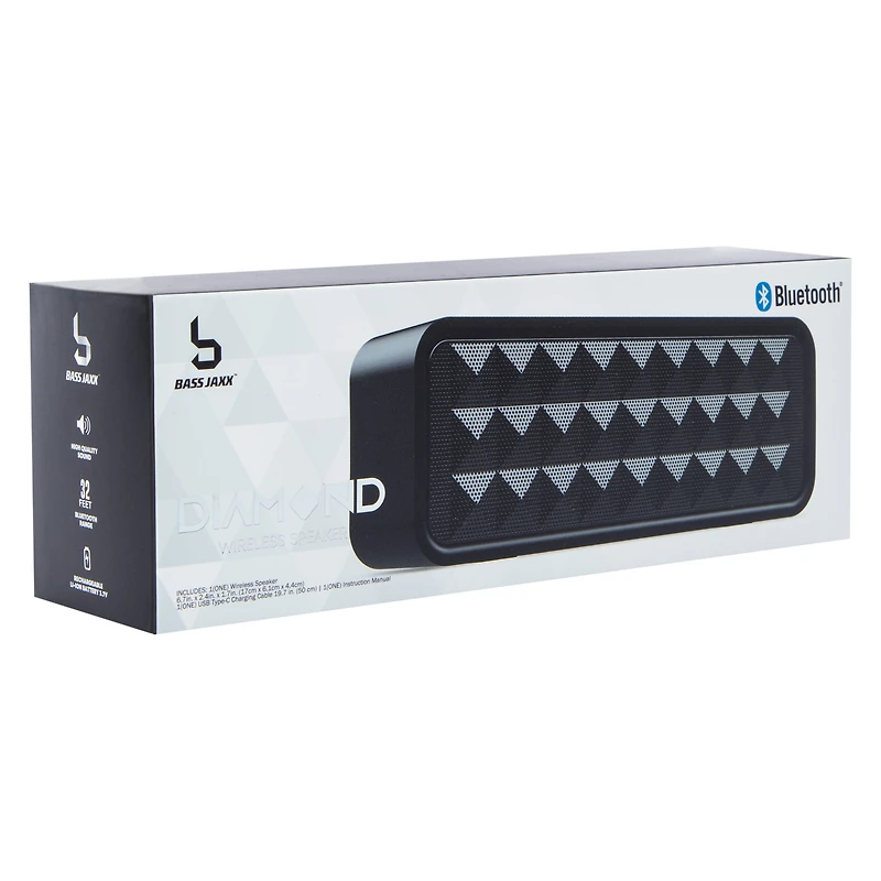 Diamond Bluetooth® Wireless Speaker 6.7in x 2.4in