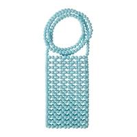 Beaded Crochet Phone Crossbody Pouch