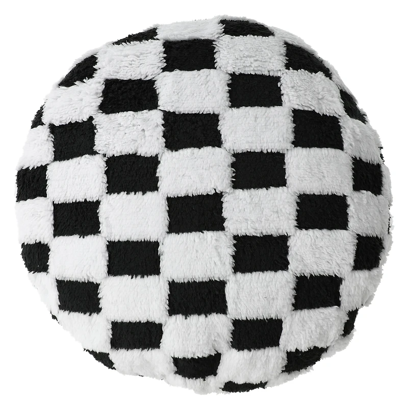 Plush Happy Face Pillow 16in