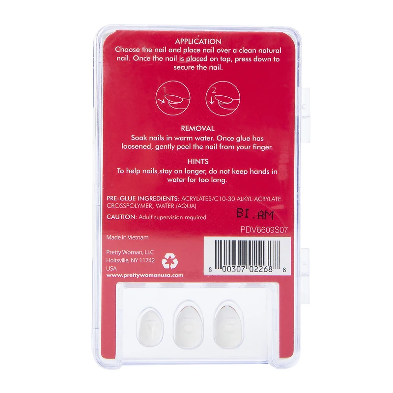 Pretty Woman Kids Press On Holiday Faux Nails 24-Piece Set