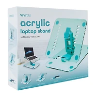 Acrylic Laptop Stand With 360 Rotation