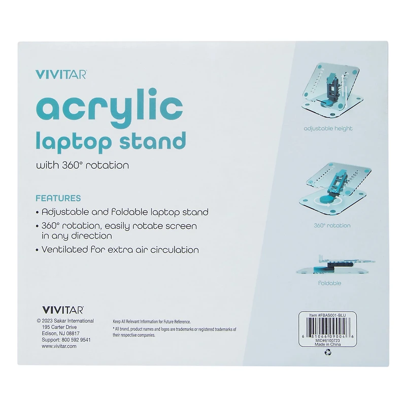 Acrylic Laptop Stand With 360 Rotation