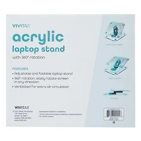 Acrylic Laptop Stand With 360 Rotation